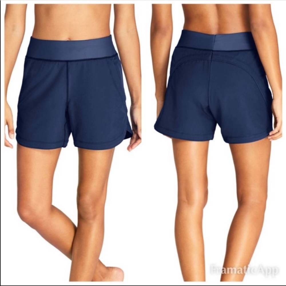NWOT Lands End swim blue